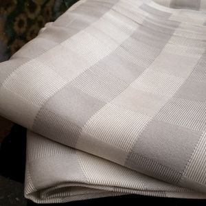 Curtains - silver and wite squares